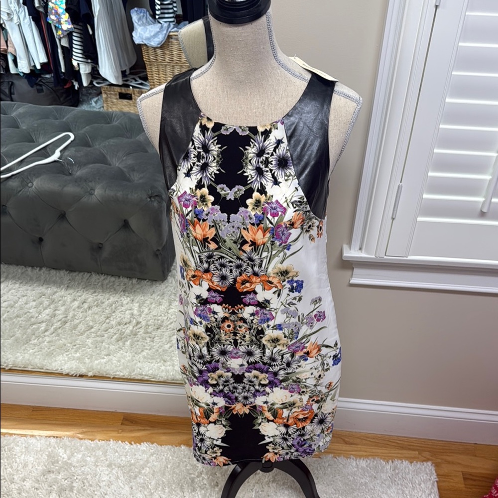 Floral Sleeveless Dress with Black accents. Purchased from Los Angeles boutique!